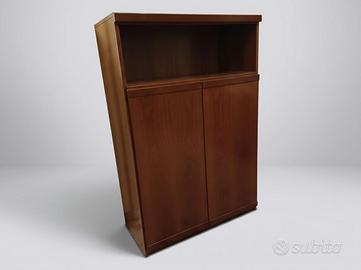 libreria modulare con vetrinetta