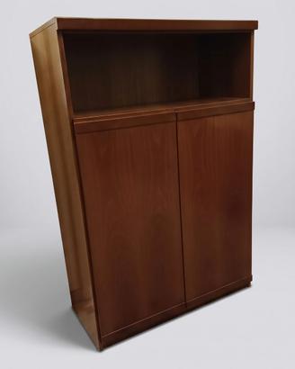 libreria modulare con vetrinetta