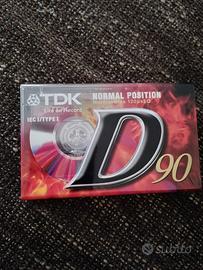 Audiocassetta TDK D90 – Nuova e Sigillata