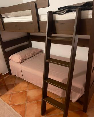 letti singoli/a castello/letto estraibile