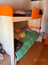 Cameretta a castello bambini