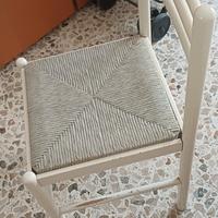 Nr.6 Seggiole bianche usate in buono stato 