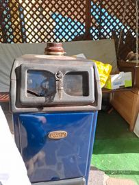 stufa a legna "la super calor" colore blu