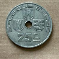 Belgio - 25 centimes 1939