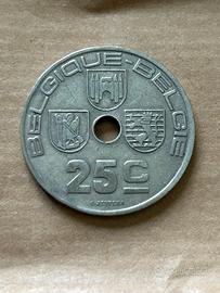 Belgio - 25 centimes 1939