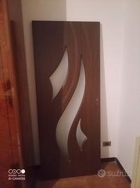 Porta da Interno Con Vetro in HDF Pv10+maniglia