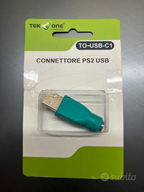 ADATTATORE USB MASCHIO - PS2 FEMMINA PER TASTIERA