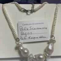 Collana argento 925 e perle