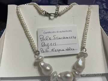 Collana argento 925 e perle