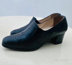 Scarpa Valleverde Tacco 4 cm Pelle Made in Italy