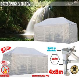 Gazebo pieghevole professionale 4x8 tendone PVC