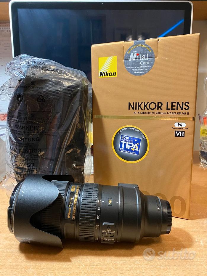 Obiettivo Nikon AF-S VR Zoom-NIKKOR 70-200mm F/2.8G IF-ED | Teleobiettivo Professionale Con Riduzione Vibrazioni Per Reflex | Versione Grigio Chiaro - 5