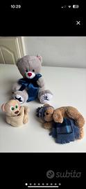 Set 3 caldi e morbidi orsetti peluche per la nanna