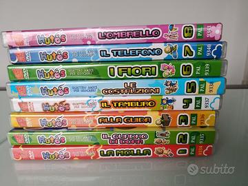 8 DVD cartoni animati serie Hutos per i piccini