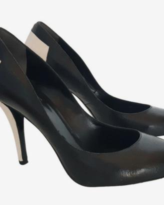 decollete nera e bianca Armani Collezioni