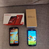 Coppia di cellulari: Asus e Samsung