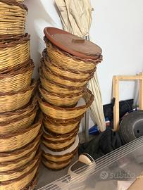 Ceste vimini varie misure fatte a mano una ad una