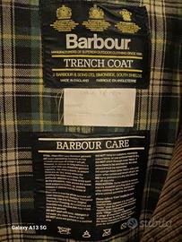  Barbour trench coat 