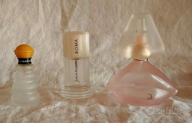 Collezione 3 fragranze vuote vintage satinate
