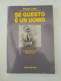 Libro Se questo è un uomo/Primo Levi 
