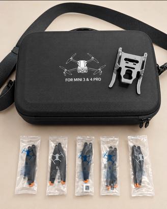 DJI Mini 3/4 Pro  – (Borsa, eliche, carrellino)