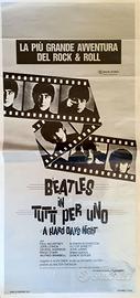 Locandina cinema THE BEATLES TUTTI PER UNO 1982
