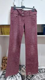 Pantaloni vintage GAS rosso borgogna 