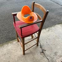 Sedia bimbo in legno vintage + Riduttore WC OkBaby