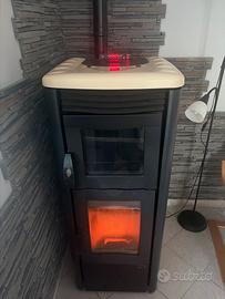 Stufa pellet nordica con forno.