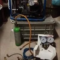 Climatizzazione, vuoto,carica, bilancia, lacci