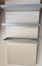 2 Espositori da parete con ripiani vetro LED