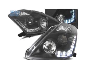 FARI DIURNI NISSAN 350Z 03-05 NERI ADATTABILI XENO