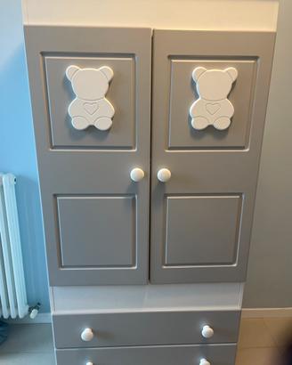 Armadio cameretta bambino.linea Azzurra design.