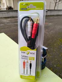 CAVO MINI JACK STEREO - 2 RCA 1,5M