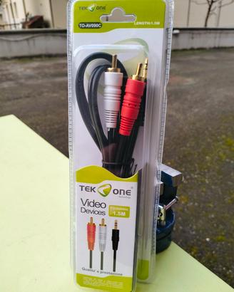 CAVO MINI JACK STEREO - 2 RCA 1,5M