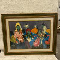 Renzo Mercatini - AL BAR - quadro del ‘900