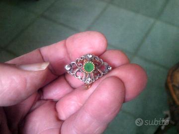 ANELLO CON PIETRE DURE  FINE  800 INIZI 900