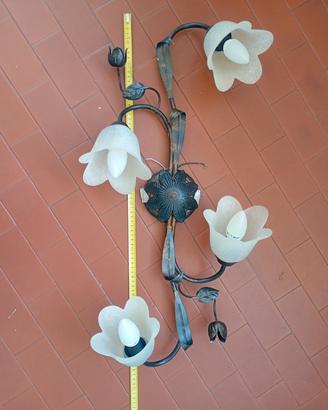 lampadari ferro battuto 