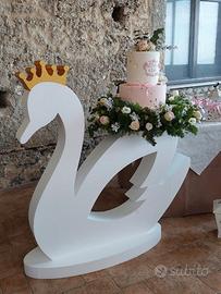 Cigno in polistirolo per eventi