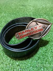 Harley Davidson vintage leather Belt iron buckle 