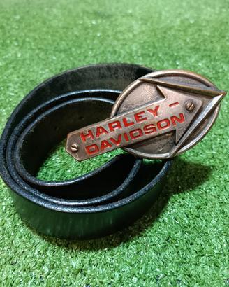 Harley Davidson vintage leather Belt iron buckle 