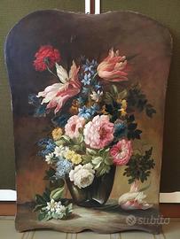 Natura morta olio su tela metà ‘600