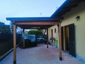 Gazebo legno lamellare 4.00x3.00