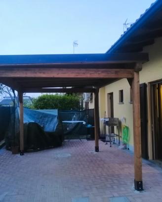 Gazebo legno lamellare 4.00x3.00