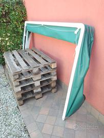 TENDA MANUALE IN PVC - BUONE CONDIZIONI