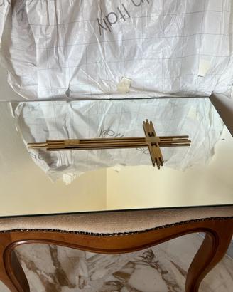 Crocifisso d’arredo anni ‘80 bagno oro24kt su spec