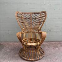 Poltrona Lio Carminati & Gio Ponti rattan vintage