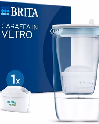 caraffa filtrante vetro MAXTRA, 1x filtro acqua Pu