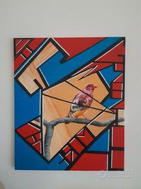 Quadro moderno geometrico surreale 