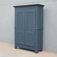 Armadio piemontese due ante laccato Shabby Chic